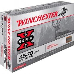 Cartouche Winchester / cal. 45-70 Gvt - Hollow Point 19,4 g / 300 gr