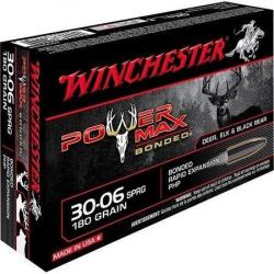 Cartouche Winchester / cal. 30-06 Sprg - Power Max 11,7 g / 180 gr