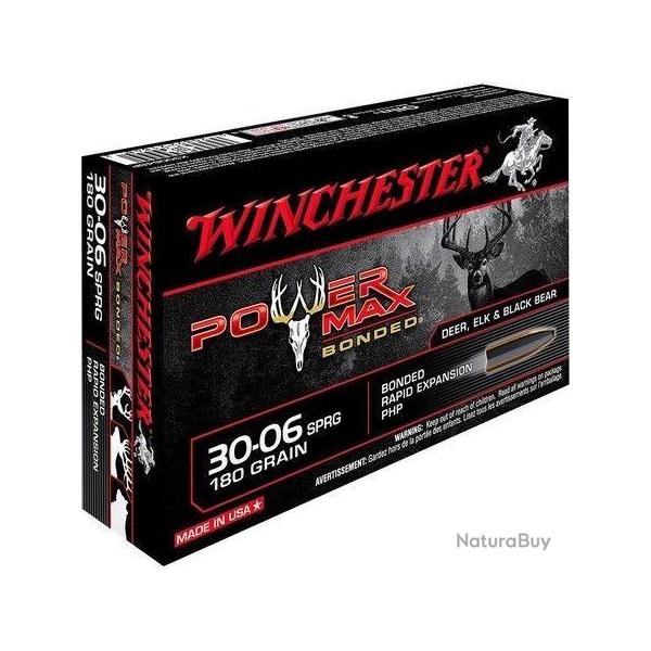 Cartouche Winchester / cal. 30-06 Sprg - Power Max 11,7 g / 180 gr