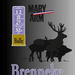 Cartouche Mary Arm Brenneke 12 / Cal. 12 - 32 g
