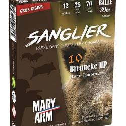 Cartouche Mary Arm Brenneke Sanglier HP / Cal. 12 - 39 g
