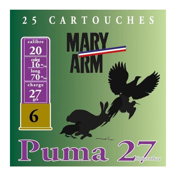 Cartouche Puma 27 / Calibre 20 - 27 g-Plomb N5