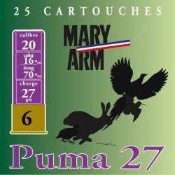 Cartouche Puma 27 / Calibre 20 - 27 g-Plomb N°7,5