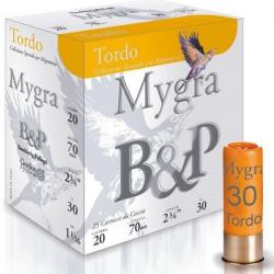 Cartouche B & P Mygra Tordo 20 / Cal. 20 - 30 g