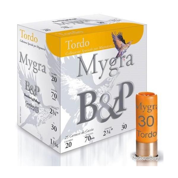 Cartouche B & P Mygra Tordo 20 / Cal. 20 - 30 g