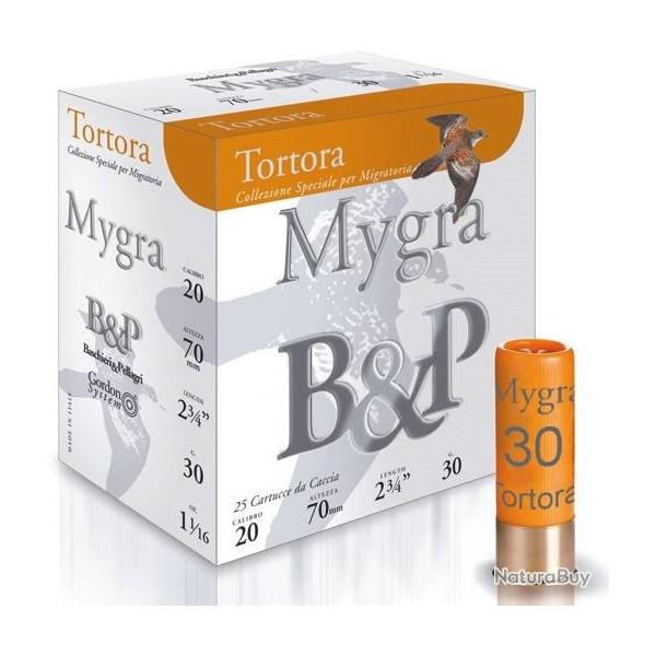 Cartouche B & P Mygra Tortora 20 / Cal. 20 - 30 g