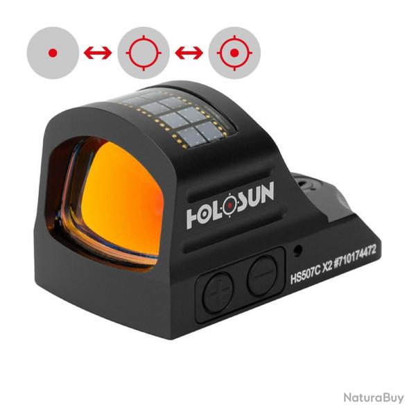 Viseur panoramique multi-rticules Holosun HS507C solaire