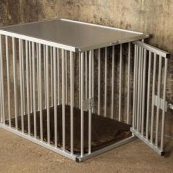 Cage chien ALU cage aluminium avec bac enclos chien parc chien cage chiot NEUF