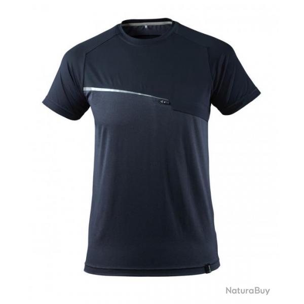 T-shirt coupe moderne MASCOT ADVANCED 17782-945 XS Bleu marine