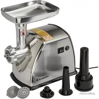 Hachoir à viande 400W avec 3 grilles de hachage (3 + 5 + 8mm)