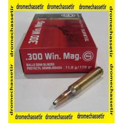 1 boite neuve de 20 cartouches  de calibre 300 Winchester Magnum, Geco Teilmantel 180grs