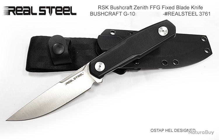 Real Steel Arbiter Black G10, Satin 9Cr18Mov by Ostap Hel knife