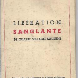 libération sanglante de quatre villages meusiens 29 aout 1944