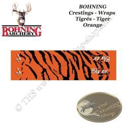 BOHNING Blazer Tiger Arrow Wraps 4 ou 7 pouces autocollants tigrés de type cresting pour flèches Tig