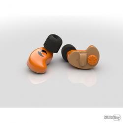 Oreillettes WIRELESS orange pour les modèles radio 2,5 mm plug - SHOTHUNT
