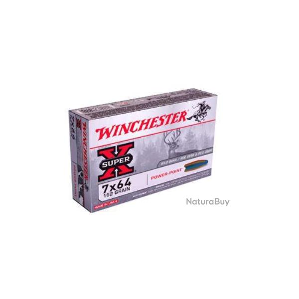 Balles Winchester Power Point 7x64 162gr 10.5g par 100