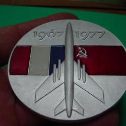 Médaille Franco-Soviétique de l'industrie aéronautique 1967-1977.