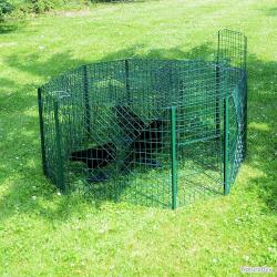 Cage corbeaux, corneilles à 5 compartiments