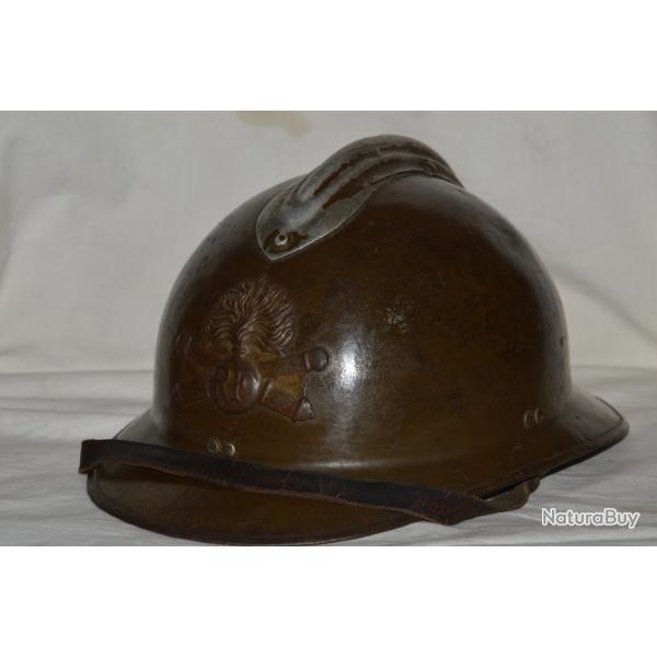 CASQUE ADRIAN Mle 1926 ARTILLERIE-FRENCH HELMET ADRIAN ARTILLERY-FRANCE 1940-GUERRE 1939/1945