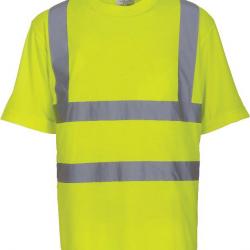 T-shirt manches courtes jaune haute visibilité - YHVJ410