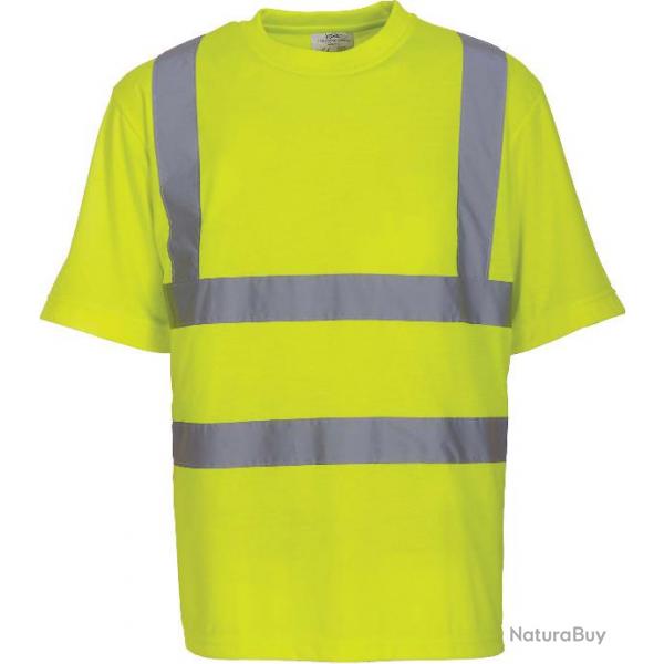 T-shirt manches courtes jaune haute visibilit - YHVJ410