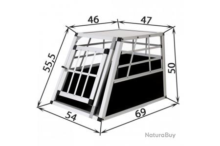 Cage de transport INOX Cage chien INOX voiture - Ciel & terre