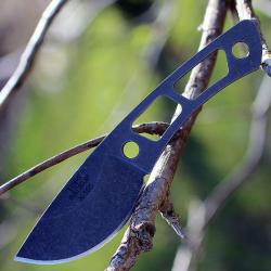 Couteau de Cou Tops Backup Neck Knife Acier Carbone 1095 Etui Kydex Made In USA TPTBKP01