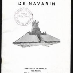 guerre 1914-1918 le monument de navarin  , plaquette commémorative