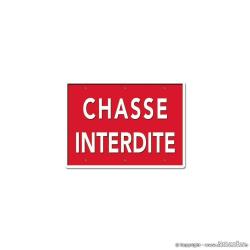 CHASSE INTERDITE, aluminium (lot de 5)