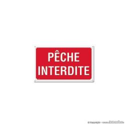 PÊCHE INTERDITE, aluminium (lot de 5)