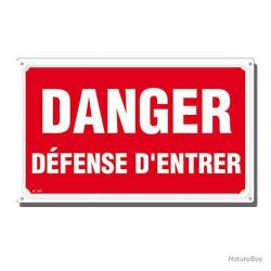 DEFENSE D'ENTRER, aluminium (lot de 5)