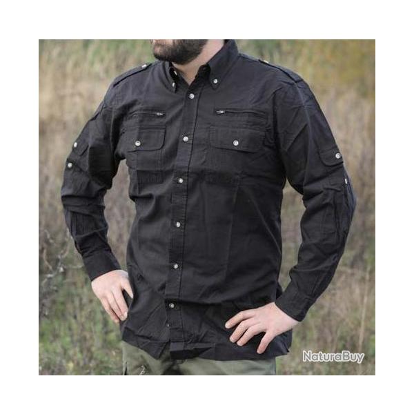 Chemise Multipoches Authentic Noire Taille 3
