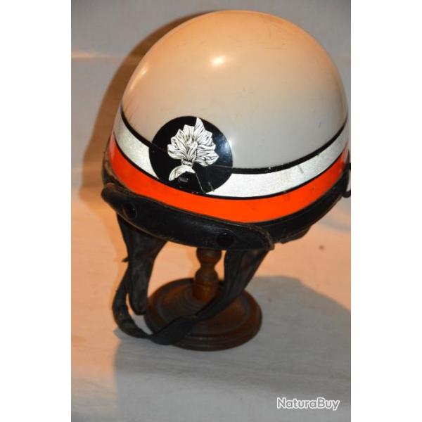 CASQUE MOTOCYCLISTE GENDARMERIE NATIONALE-Mle BAYARD-EPOQUE 1960/1970.