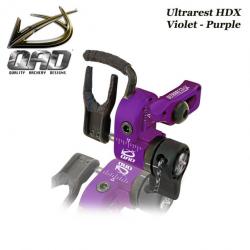 QAD Ultrarest HDX Repose-flèches à effacement pour la chasse et le tir 3D Droitier Purple