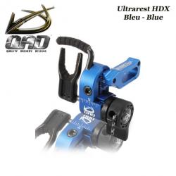 QAD Ultrarest HDX Repose-flèches à effacement pour la chasse et le tir 3D Droitier Blue