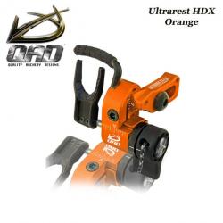 QAD Ultrarest HDX Repose-flèches à effacement pour la chasse et le tir 3D Gaucher Orange