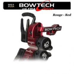 QAD BOWTECH Ultrarest HDX Repose-flèches à effacement pour la chasse et le tir 3D Gaucher Red