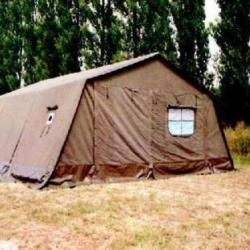 Grande tente militaire F1 de campement Armée Française  6,30m x 5,70m modulaire marabout