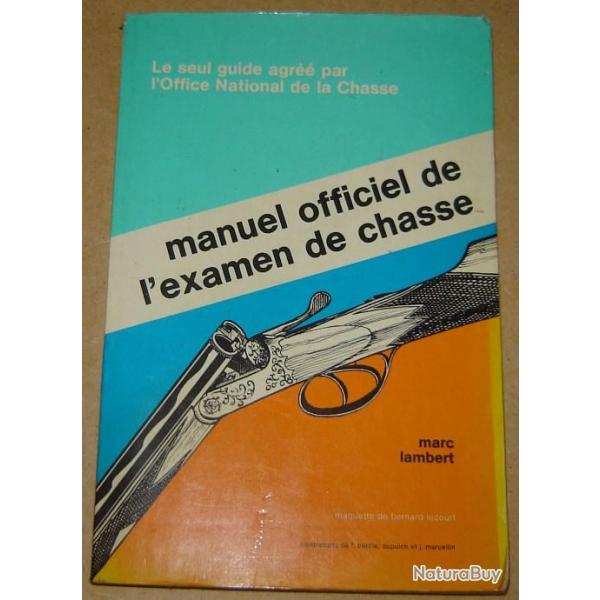 manuel officiel de l'examen de chasse 1976