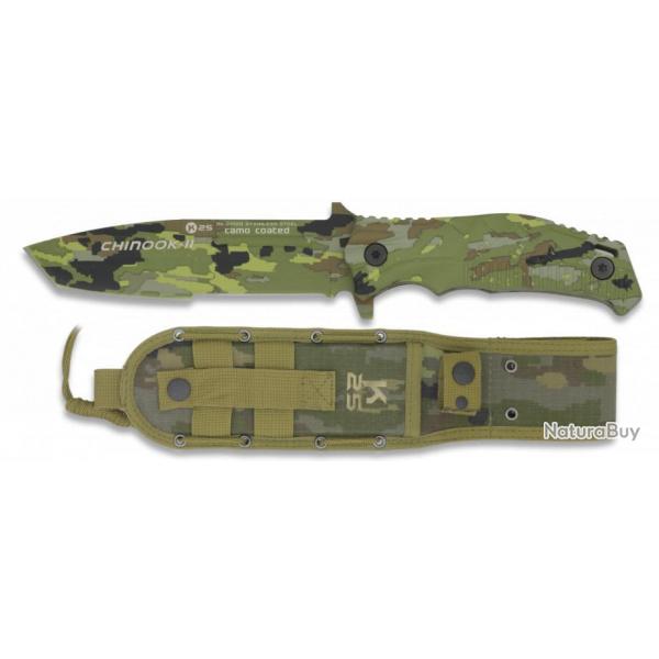 COUTEAU TACTIQUE CHINOOK-II. CAMO ESPAGNOL