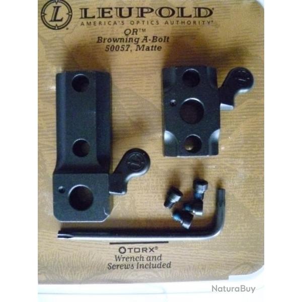 Embase Leupold  QR (Quick Realease) pour Browning A-Bolt