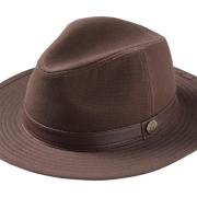 Chapeau Borsalino Vintage En Feutre Marron - Taille M, Style Fedora Pour Homme
