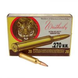 Balle en 270 Weatherby Magnum  marque Weatherby 270 WM