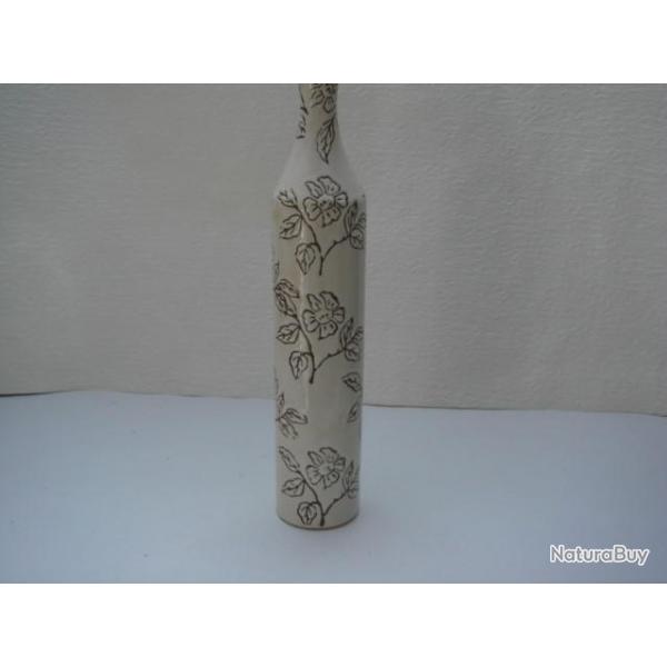 vases soliflore blanc  hauteur 28 cm diametre 6 cm