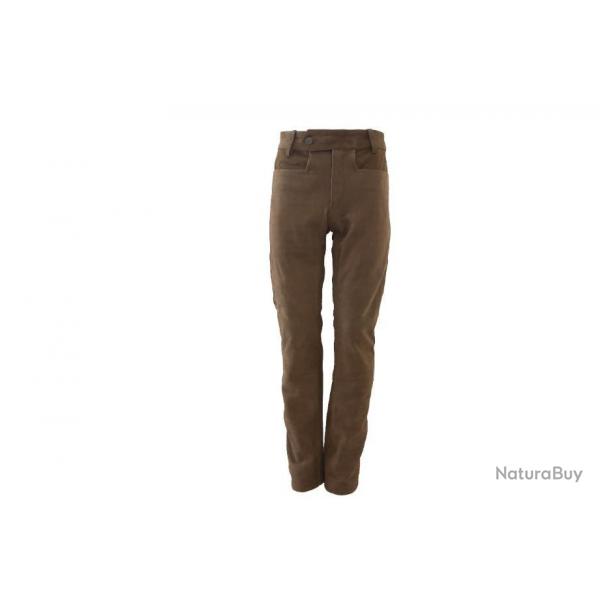 Pantalon en cuir "Marron" Chasse Elgance CE693