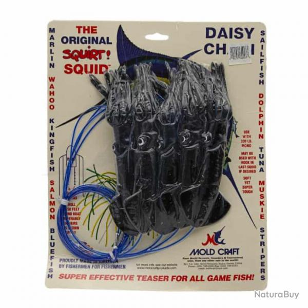 Mold Craft Squid Daisy Chains 9" Smoke Metal