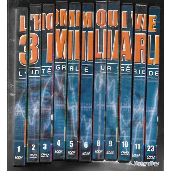 18 dvd  l'homme qui valait 3 milliards n 1  11 ,22, 23 , 25,26,29,30,33,35 , science-fiction