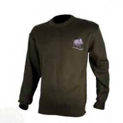 Pull de chasse col rond sanglier SOMLYS