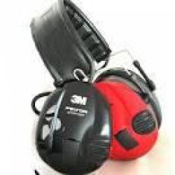 CASQUE ELECTRONIQUE PELTOR SPORT TAC NOIR ROUGE (NEUF) GELS OFFERTS