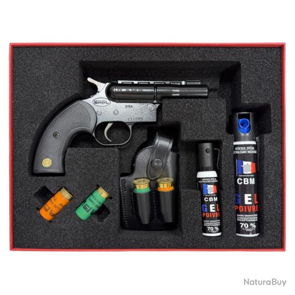 Coffret dfense SAPL GC27 avec lacrymos et munitions 12/50 (Calibre: 12/50 SAPL)